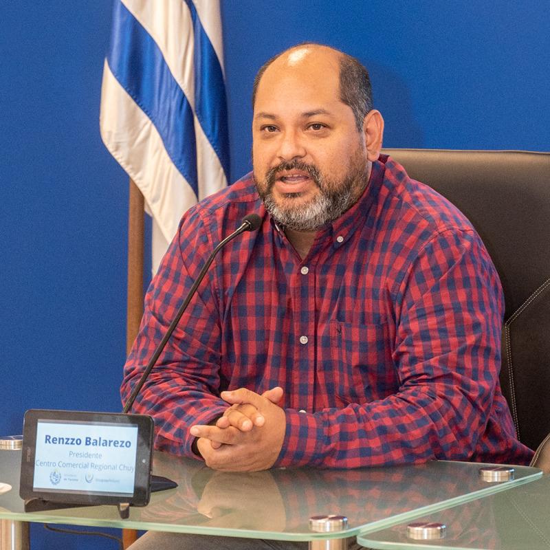 Presidente del Centro Comercial Regional del Chuy, Renzzo Balarezo
