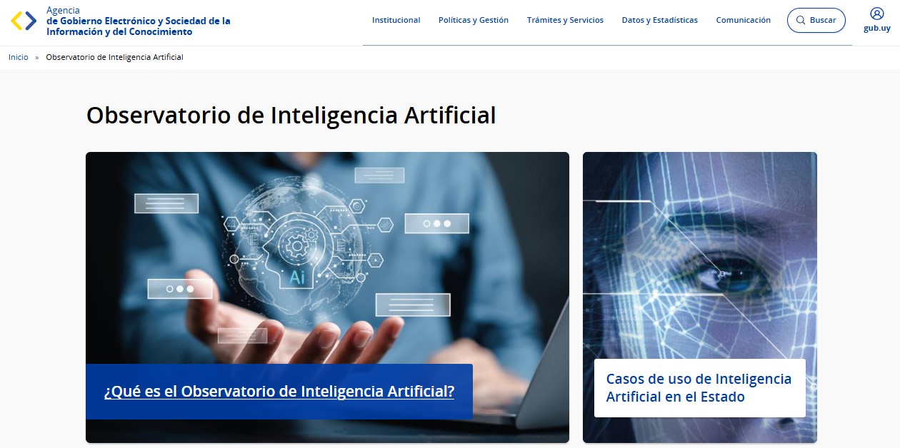 Imagen 8: Observatorio de uso de la Inteligencia Artificial en el Estado.