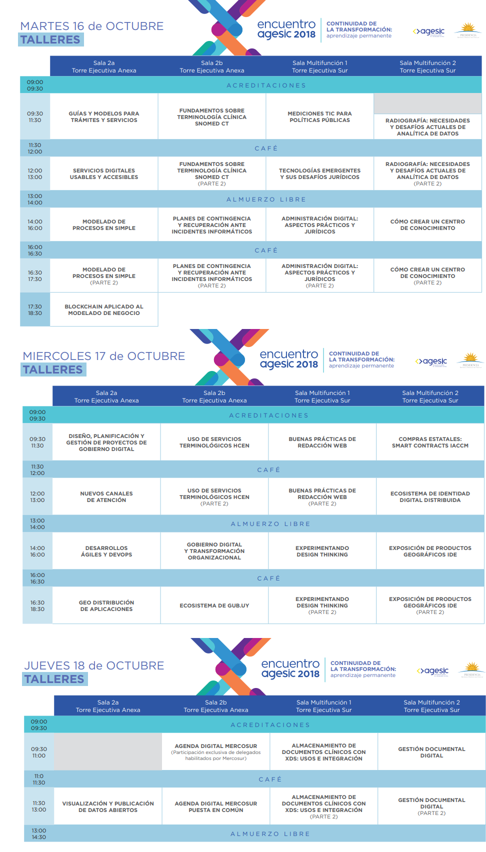 agenda evento 2018