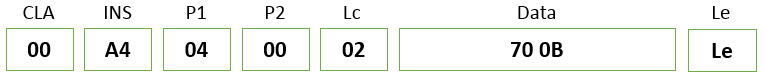 comando selectFile para id 700B