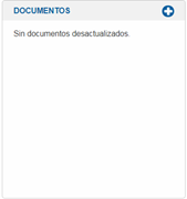 Ejemplo de pantalla con la opción Documentos destacada.