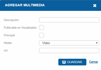 Ejemplo de pantalla con los campos que se describen en el punto 3
