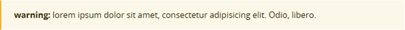 Ejemplo de notificación de advertencia.