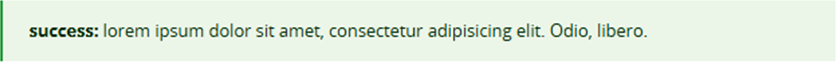 Ejemplo de notificación de validación exitosa.