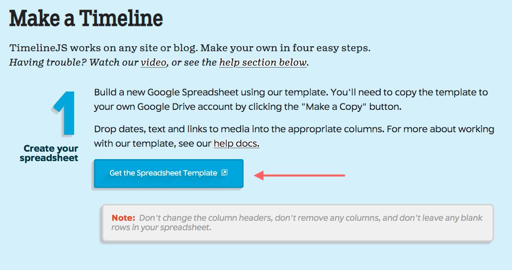 Make a timeline