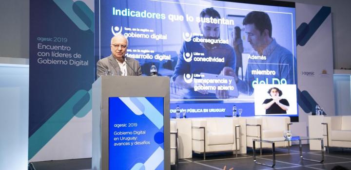 José Clastornik, director ejecutivo de Agesic, en la apertura del encuentro.