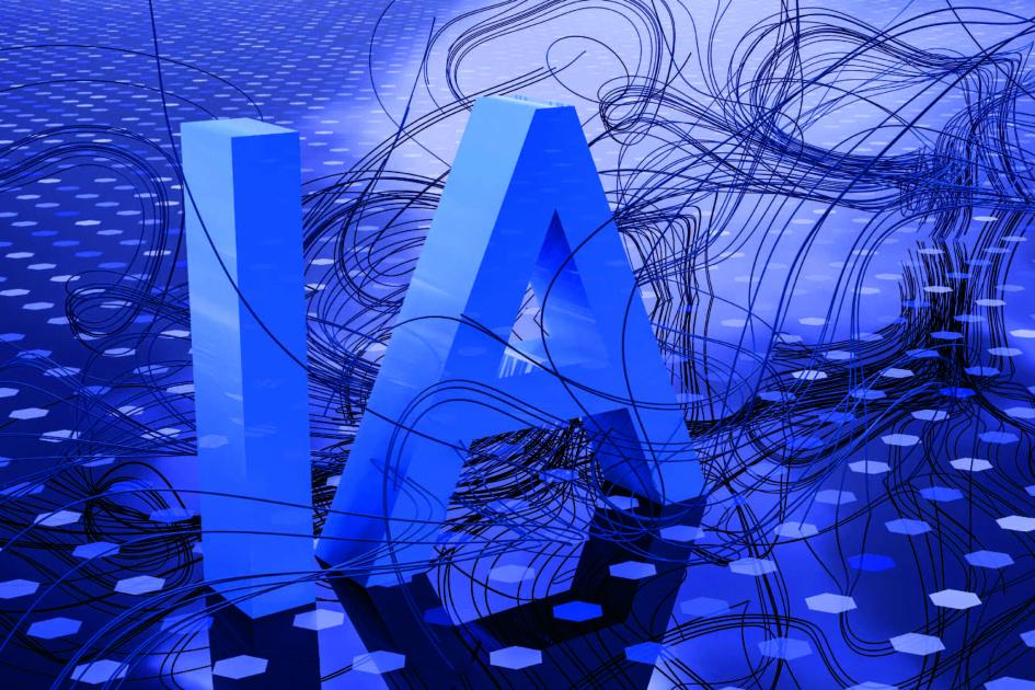 letras IA inteligencia artificial letras IA inteligencia artificial