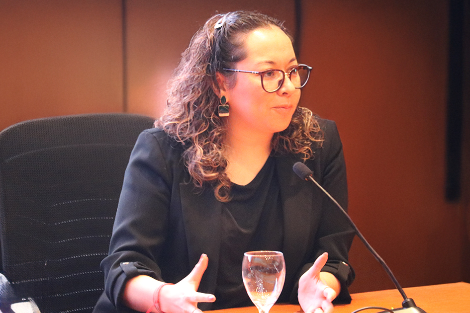 Imagen modificada con herramientas de IA generativa - Daniela Ruiz del Ministerio de RR.EE de México Daniela Ruiz Domínguez, directora para Ciberseguridad y Armas Convencionales de RR.EE de México.