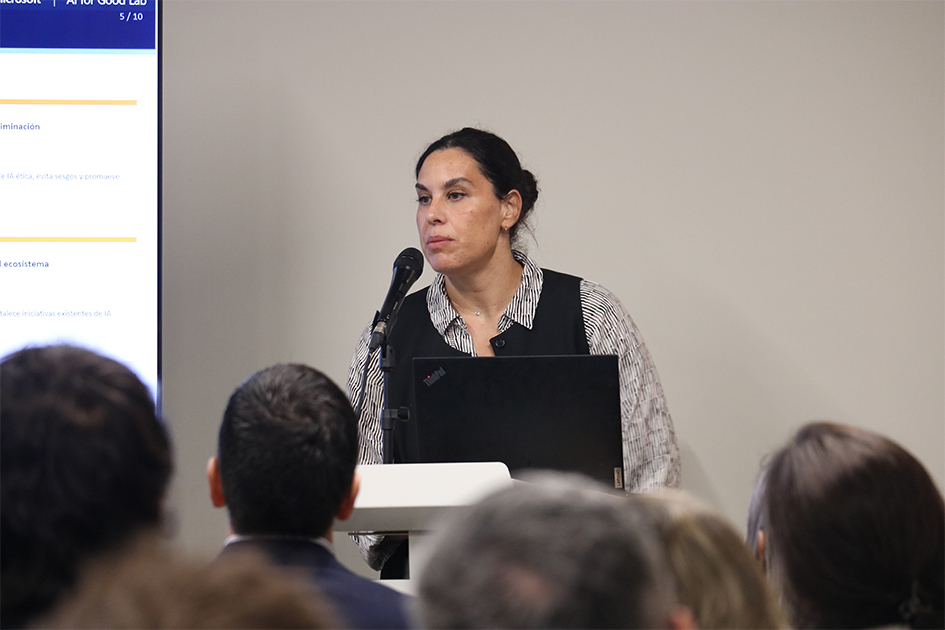 Elianne Elbaum, gerenta del Laboratorio de IA para el Bien de Microsoft