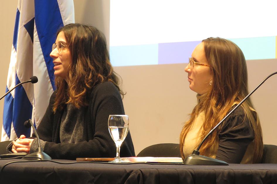 Virginia Alonso (MIEM-DINATEL) y Camila Gottlieb (UCU); integrantes del Grupo de Trabajo de Ciudadan