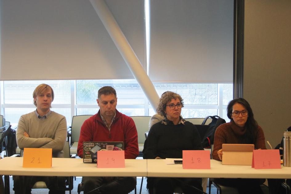 Referentes de los compromisos del Quinto Plan de de Acción Nacional de Gobierno Abierto eferentes de los compromisos participando de la mesa de rendición de cuentas del Quinto Plan