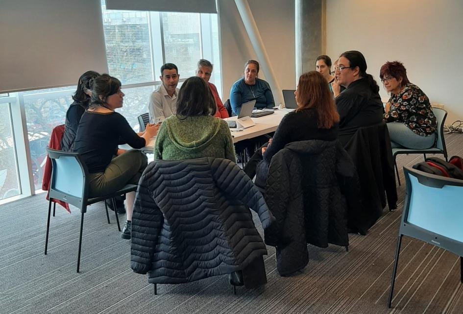 Taller Accesibilidad en la información pública y servicios digitales del Estado Participantes de las mesas en la segunda jornada del Taller