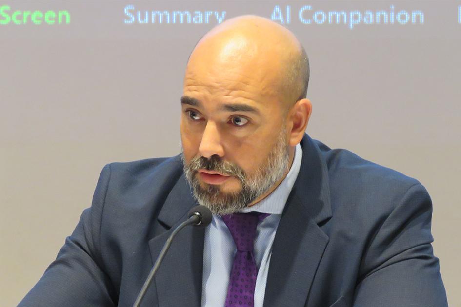 Hebert Paguas director ejecutivo de Agesic Paguas en el lanzamiento del proceso de cocreación de la Estrategia Nacional de Ciberseguridad
