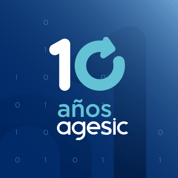 Logo 10 años Agesic