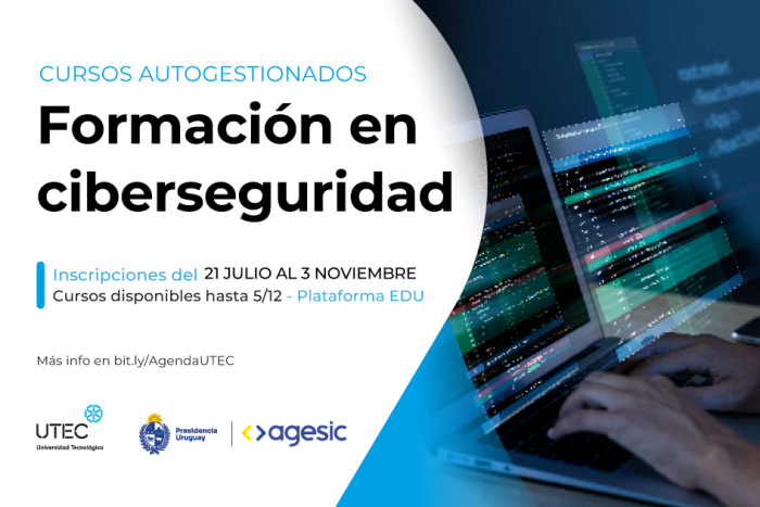 Segunda edición de los cursos sobre ciberseguridad de UTEC Cursos autogestionados: Formación en ciberseguridad