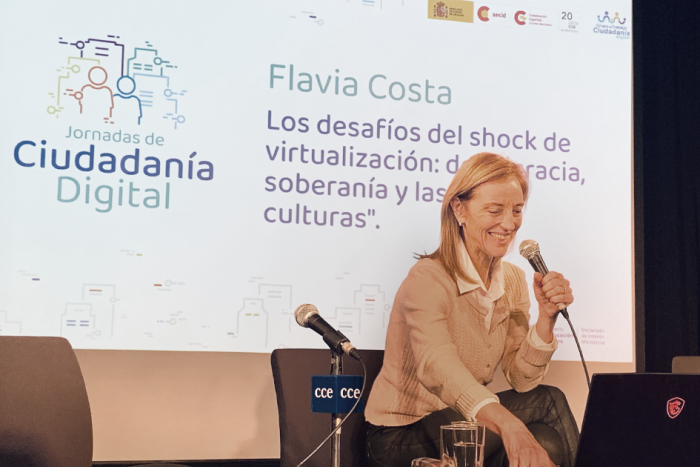 Flavia Costa en las Jornadas de Ciudadanía Digital Flavia Costa en las Jornadas de Ciudadanía Digital