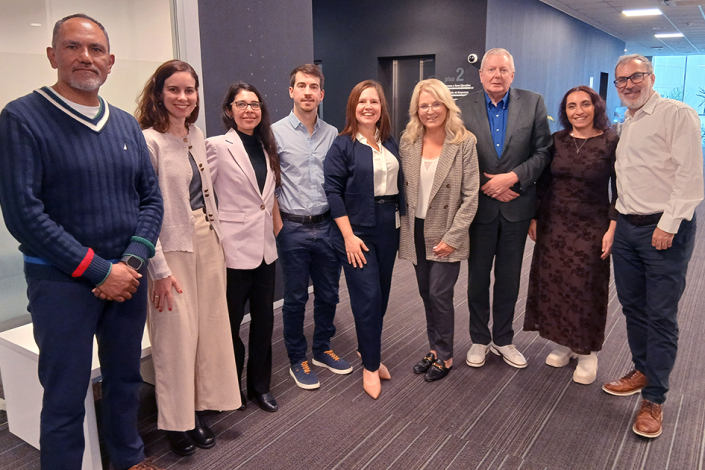 Representantes de Snomed Internatcional con el equipo de Salud digital de Agesic