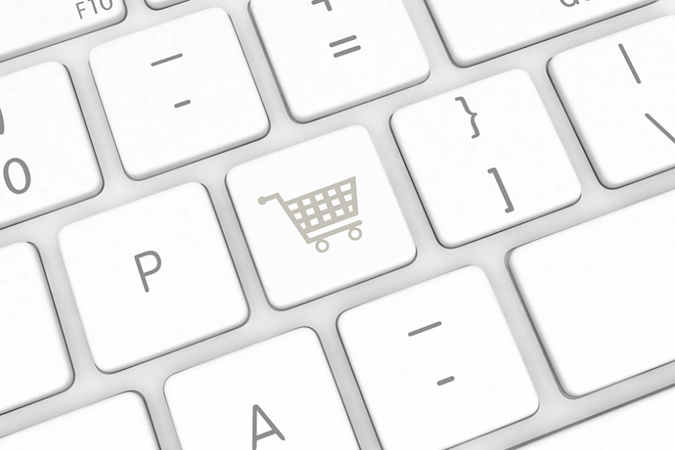 Convenio marco de carne vacuna y menudencias Teclado de computadora con carrito de compras en una tecla