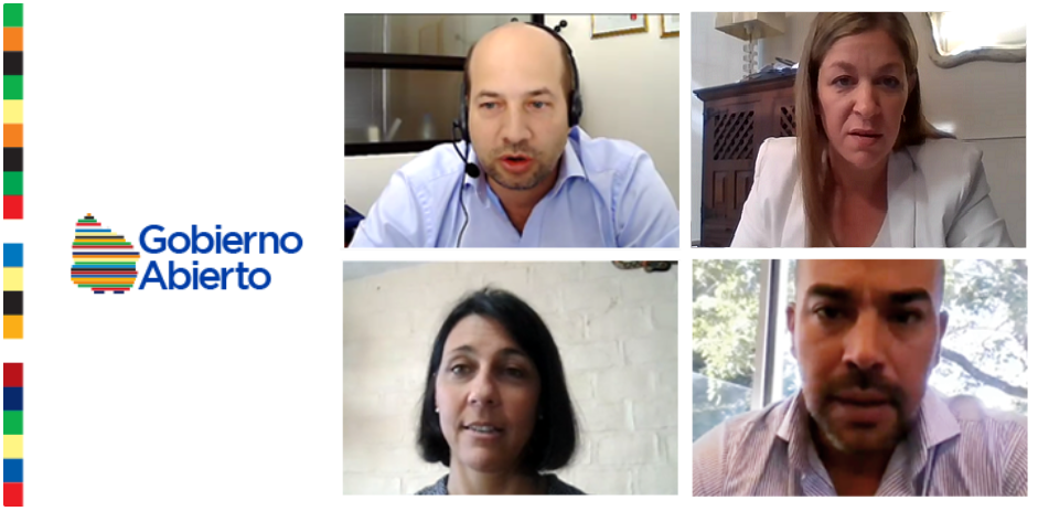 Participantes de la mesa de diálogo Logo de gobierno abierto