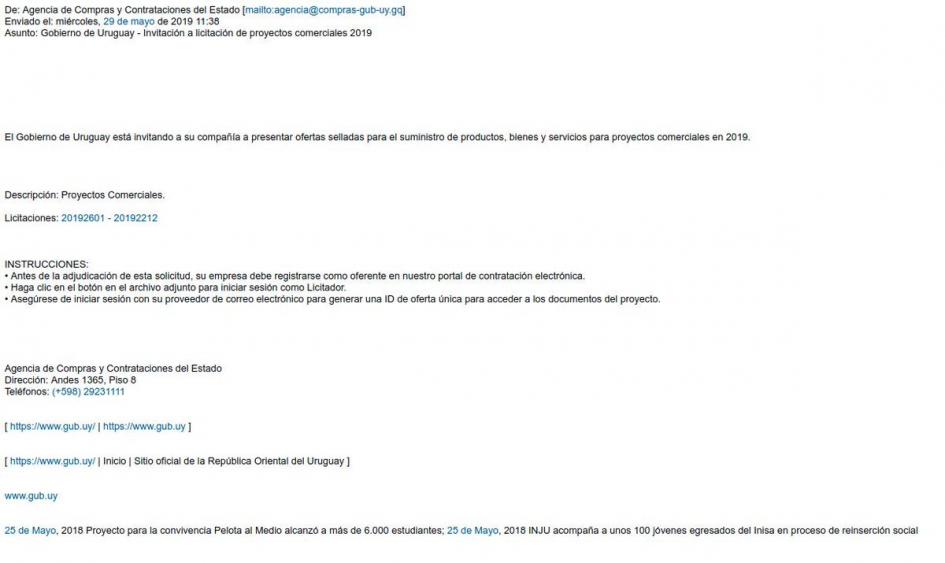 Alerta por campaña de phishing que simula ser el portal de ACCE Alerta por campaña de phishing que simula ser el portal de ACCE