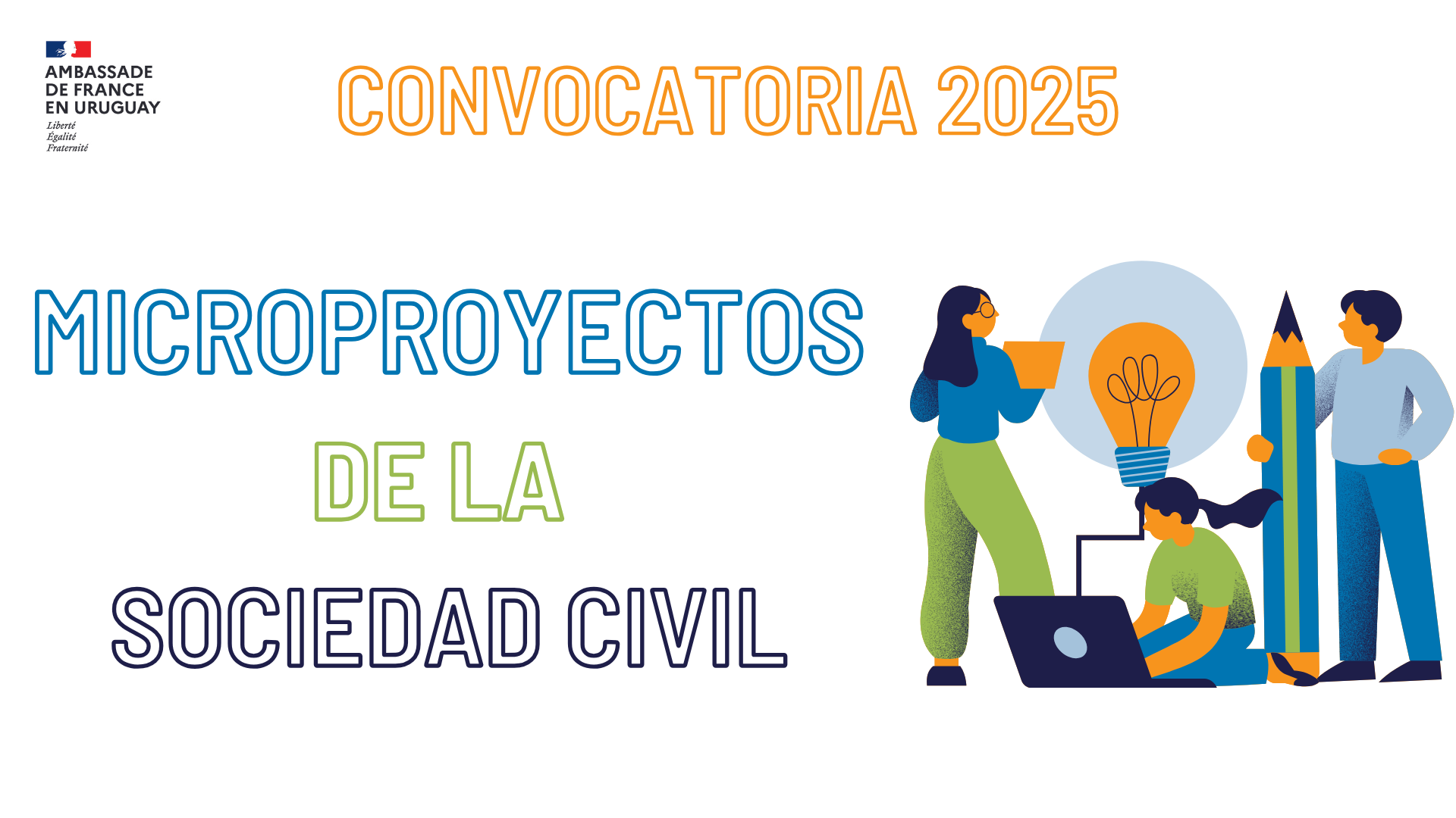 placa con titulo microproyectos de la sociedad civil