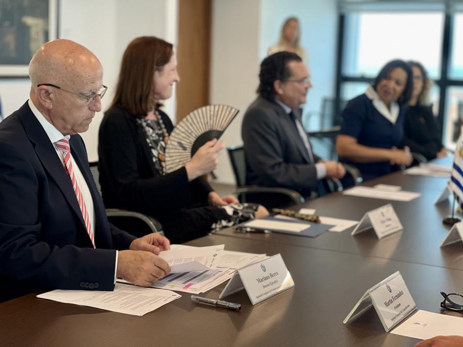 Firma de convenio entre OEA y AUCI en Torre Ejecutiva.