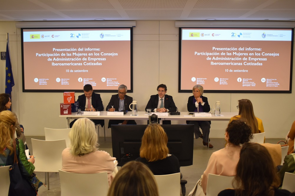 Participación de las mujeres en los consejos de administración de empresas iberoamericanas cotizadas