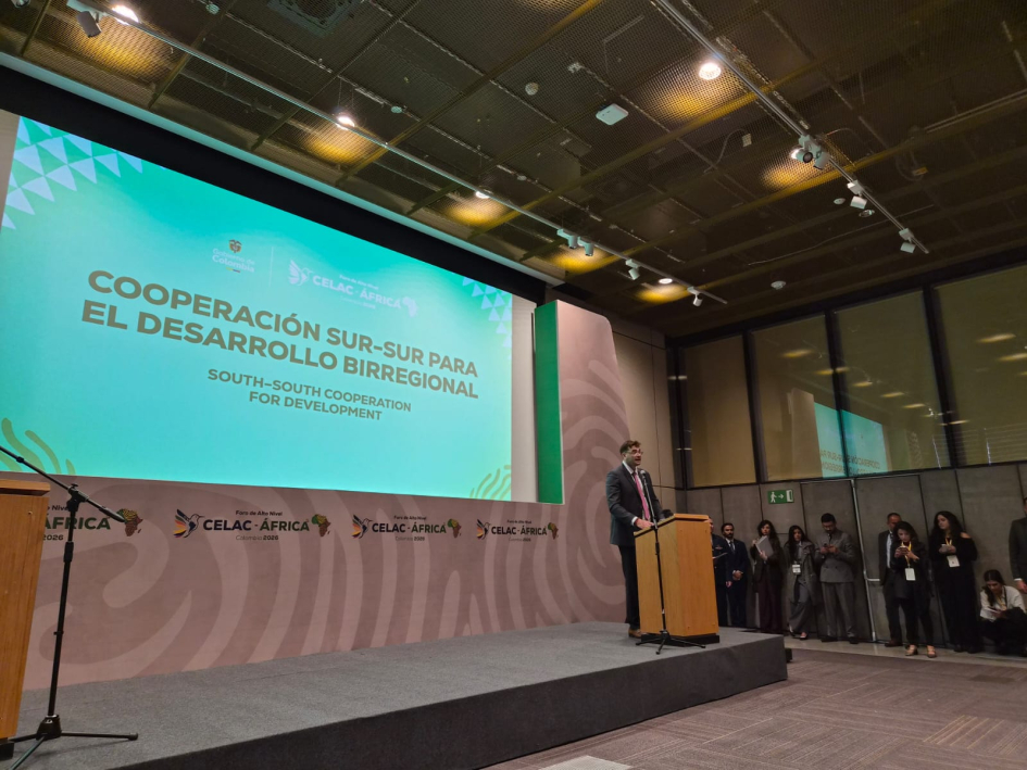 Director ejcutivo de AUCI, Martín Clavijo, en Foro de Alto Nivel Celac-África