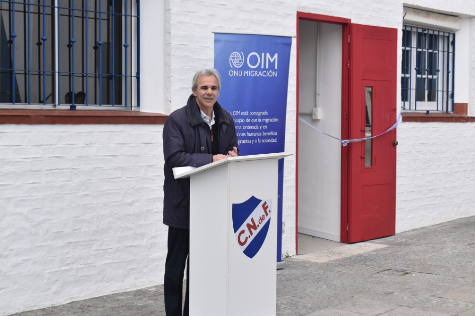 Centro de Referencia y Orientación para personas migrantes en el Club Nacional de Football