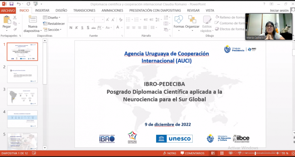 AUCI realizó presentación de cooperación internacional en curso sobre diplomacia científica. AUCI realizó presentación de cooperación internacional en curso sobre diplomacia científica.