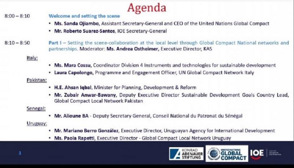 Listado de participantes de evento “Movilización del Sector Privado para los ODS y los ENV” Listado de participantes de evento “Movilización del Sector Privado para los ODS y los ENV”