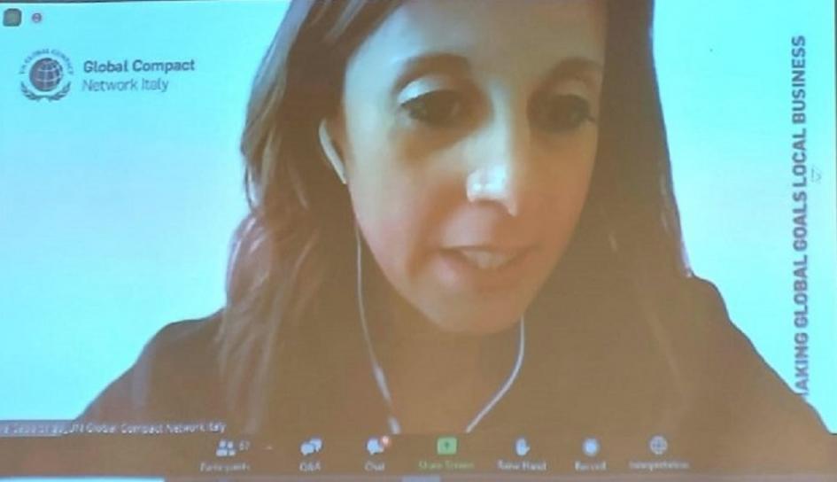 Laura Capolongo, Pacto Global de Naciones Unidas, Italia. Laura Capolongo, Pacto Global de Naciones Unidas, Italia