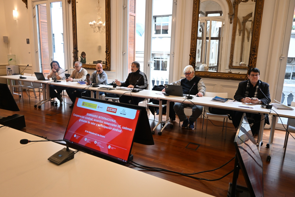 Seminario internacional sobre cooperación sindical en la Aecid de Montevideo
