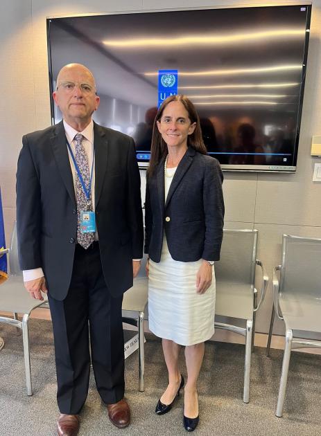 Berro con Linda Maguire, directora regional alterna del PNUD América Latina y el Caribe Berro con Linda Maguire, directora regional alterna del PNUD América Latina y el Caribe
