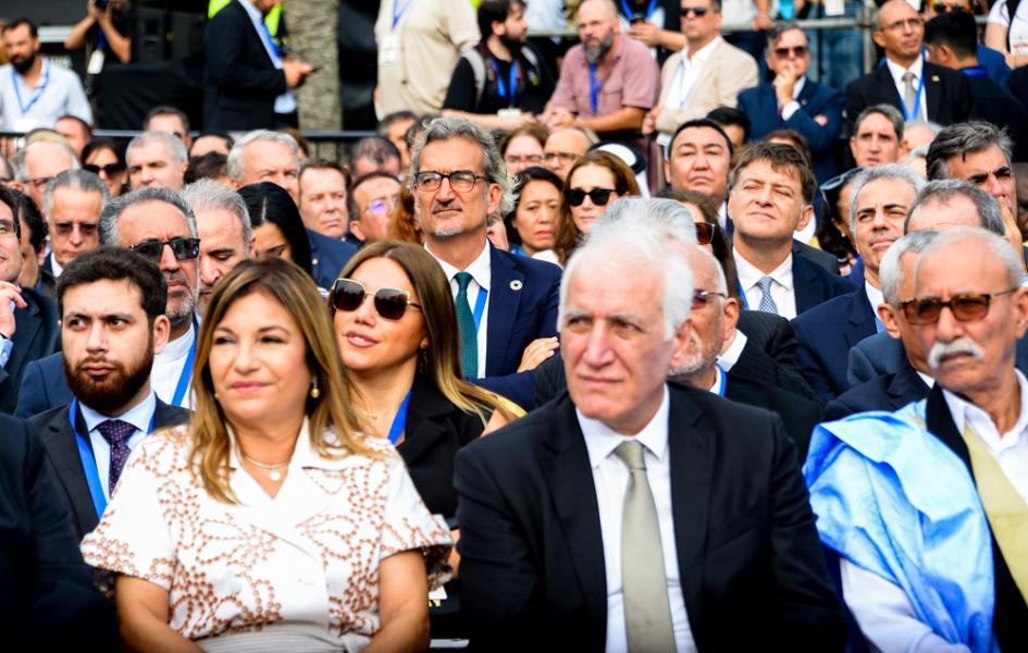 Traspaso de mando presidencial, plaza Independencia.