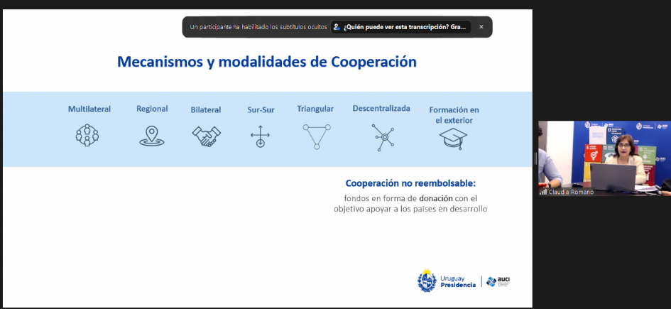 AUCI realizó presentación de cooperación internacional en curso sobre diplomacia científica.