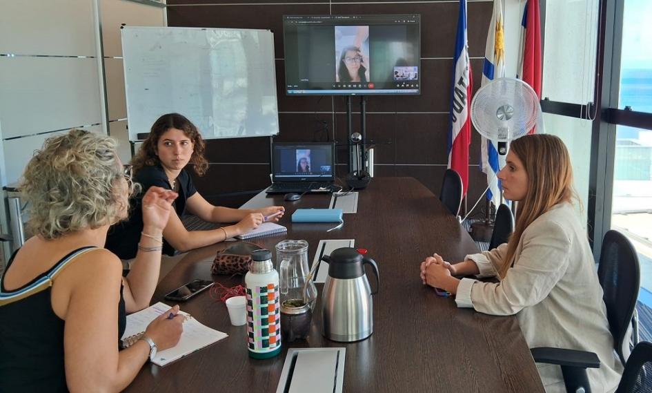 Equipo de Uruguay (Mides-UCC) en reunión con AUCI