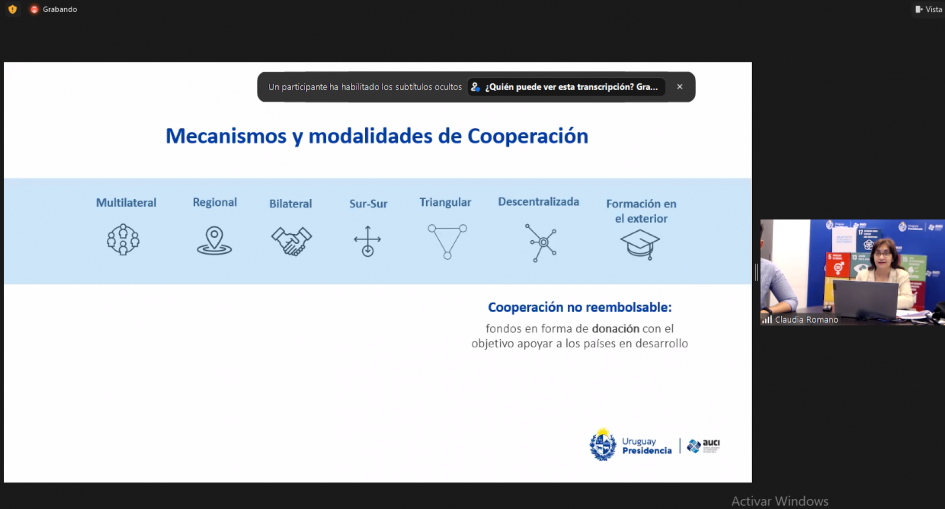 AUCI realizó presentación de cooperación internacional en curso sobre diplomacia científica.