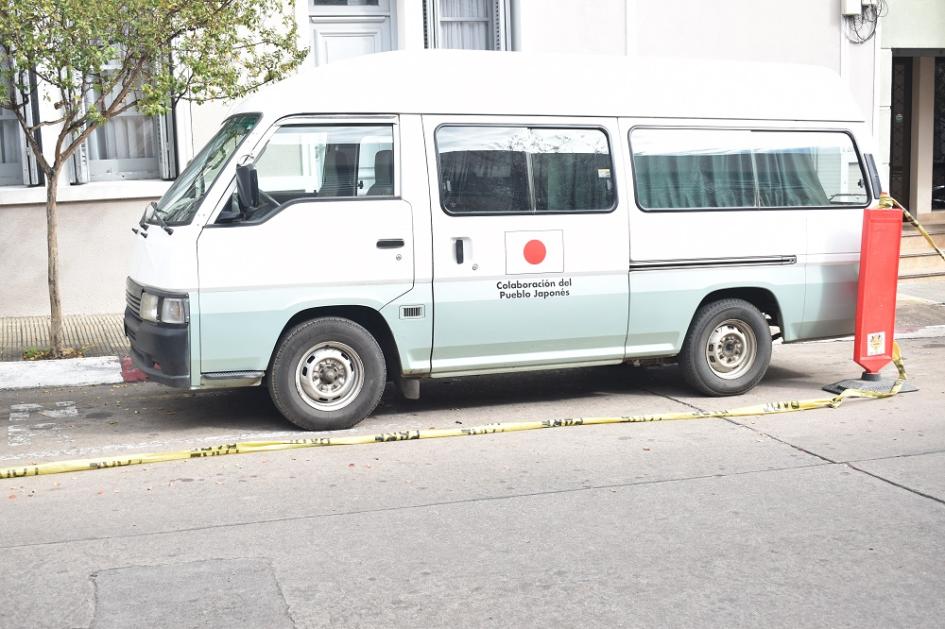 Vehículo donado por Japón en años anteriores