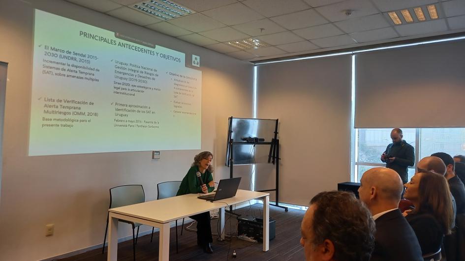 Presentación de diagnóstico sobre sistema de alerta temprana (SAT) multiamenazas en Uruguay Presentación de diagnóstico sobre sistema de alerta temprana (SAT) multiamenazas en Uruguay