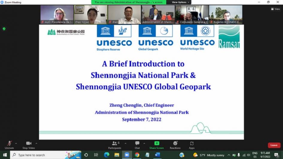 Representantes de Shennongjia y Grutas del Palacio acuerdan acciones de cooperación técnica