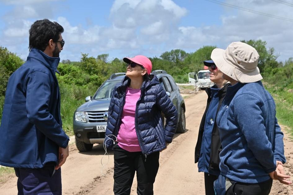 Equipos técnicos realizando visitas en el territorio en Uruguay.