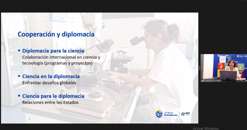 AUCI realizó presentación de cooperación internacional en curso sobre diplomacia científica.