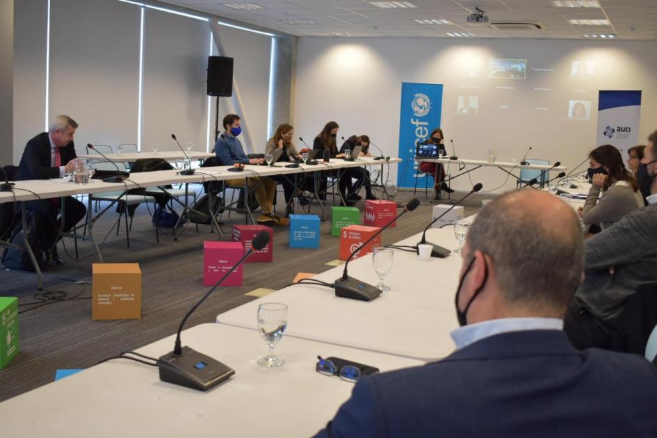 Reunión de trabajo UNICEF, AUCI y sector privado