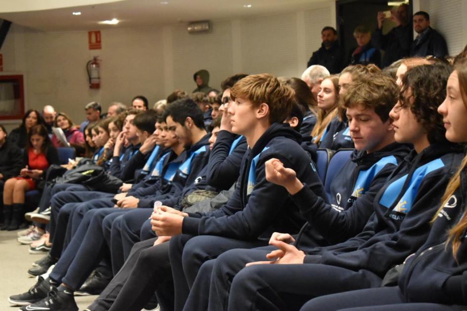Delegación de deportistas uruguayos 