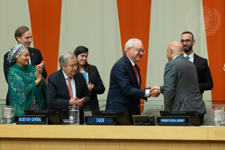 Ministro Lubetkin en asunción de la presidencia G77