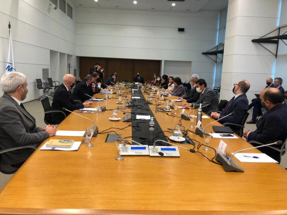 Presidente Lacalle Pou con representantes del Sistema de Naciones Unidas