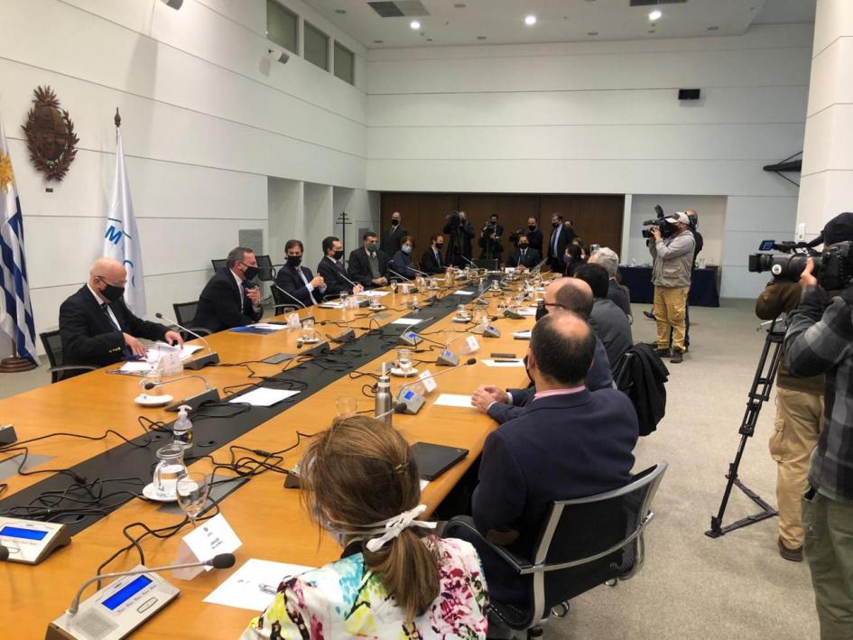 Presidente Lacalle Pou con representantes del Sistema de Naciones Unidas Presidente Lacalle Pou con representantes del Sistema de Naciones Unidas