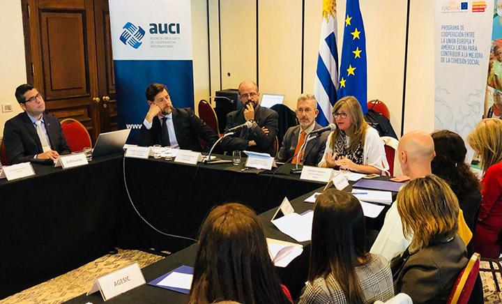 Se realizó en Uruguay la primera mesa de diálogo intersectorial en el marco de EUROsociAL+ Se realizó en Uruguay la primera mesa de diálogo intersectorial en el marco de EUROsociAL+