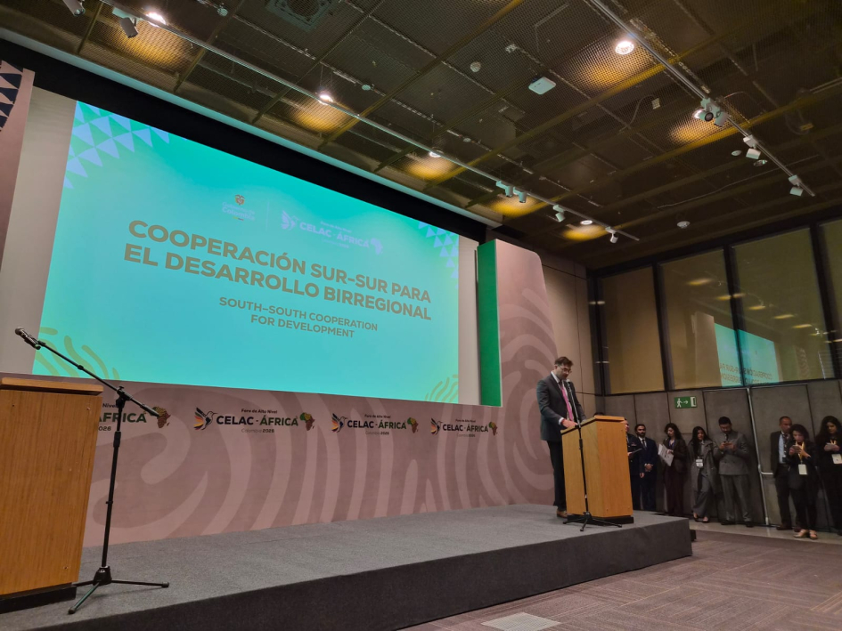 Director ejcutivo de AUCI, Martín Clavijo, en Foro de Alto Nivel Celac-África